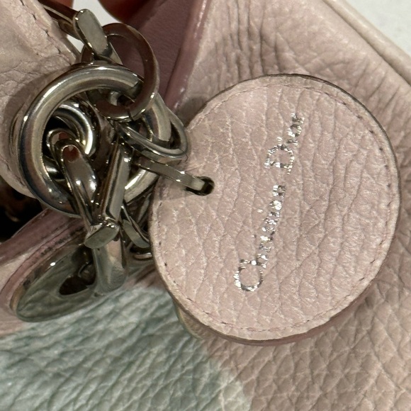 Christian Dior Light Pink and Grey Floral Diorissimo Bag - Diorissimo - Picture 4 of 5